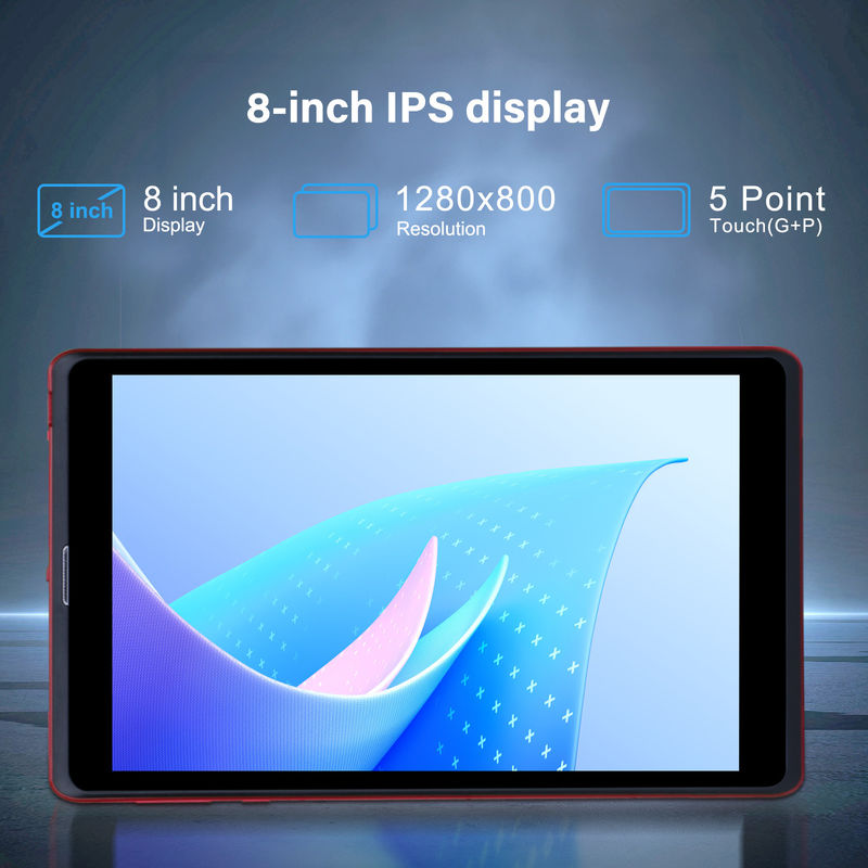 C fikir 8 inç Android 12 Tablet 8GB RAM 512GB ROM 8000mAh Pil 5+8MP SIM Destekli Öğrenci Kamera CM818-kırmızı