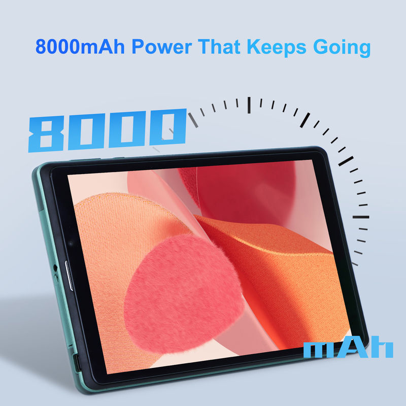 C fikir Android 12 Quad Core CPU 8GB RAM 512GB Depolama IPS HD Ekran CM818-Yeşil ile taşınabilir 8 Inch Android Tablet PC