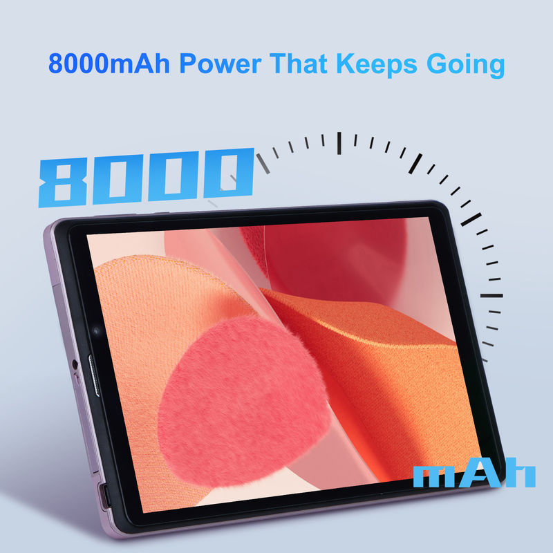 C Idea 8 Inch Android 12 Tablet 8000mAh Pil 5MP+8MP Kamera 8GB RAM 512GB ROM Eğitim Öğrenme için CM818-pembe