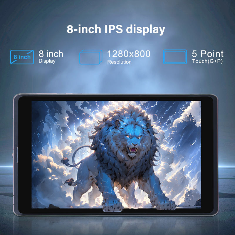 C Idea 8 Inch Android 12 Tablet 8000mAh Pil 5MP+8MP Kamera 8GB RAM 512GB ROM Eğitim Öğrenme için CM818-pembe