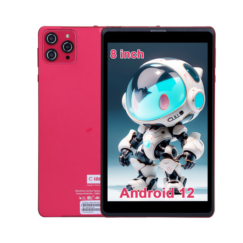 C fikir 8 inç Android 12 Tablet 8GB RAM 512GB ROM 8000mAh Pil 5+8MP Gençler için kamera SIM desteği ile CM818-kırmızı