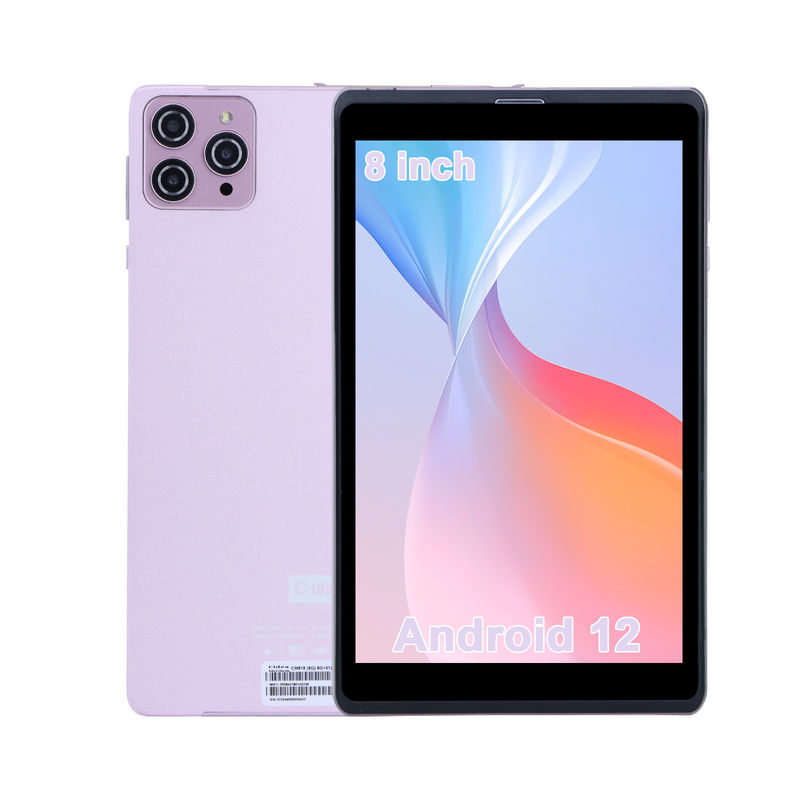 C fikir 8 inç Android 12 Tablet 8000mAh Pil 5+8MP Kamera 8GB RAM 512GB ROM Eğitim Öğrenme için CM818-pembe