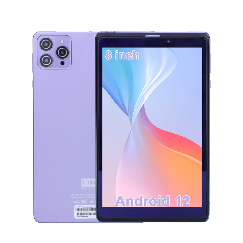C Idea Portable 8 In Android Tablet PC 8GB RAM 512 GB Android 12 Tablet IPS HD Ekran Dört çekirdekli CM818-Purple