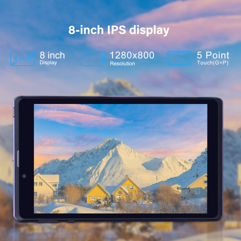 C Idea Portable 8 In Android Tablet PC 8GB RAM 512 GB Android 12 Tablet IPS HD Ekran Dört çekirdekli CM818-Purple