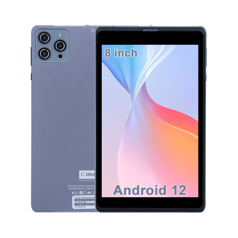 C fikir Android Tablet PC Çift Kamera 8 Inch 1280x800 IPS HD Ekran Öğrenci için Android 12 Tabletler CM818-Grey