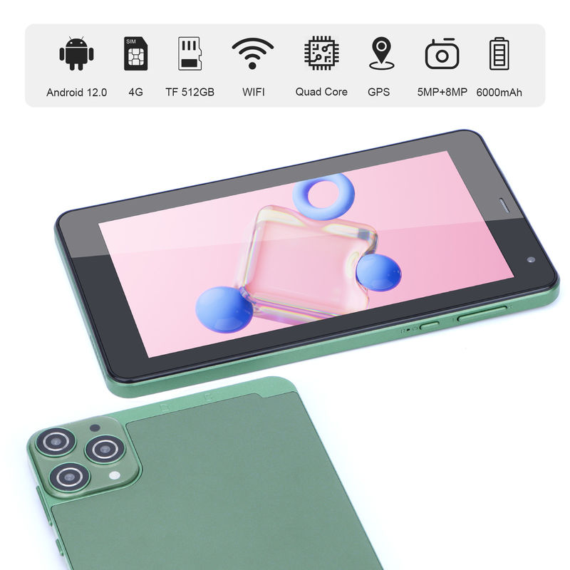 C Idea 7 Inch Android Tabletleri 6+128GB Dört çekirdekli dokunmatik ekranlı tabletler Studenet CM515 için ((Yeşil)