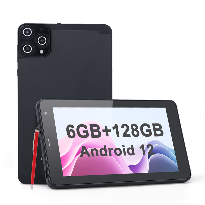 C Idea Android Tabletler 6+128GB Quad Core 7 Inch Tablet PC Öğrenci için CM515 ((Siyah)
