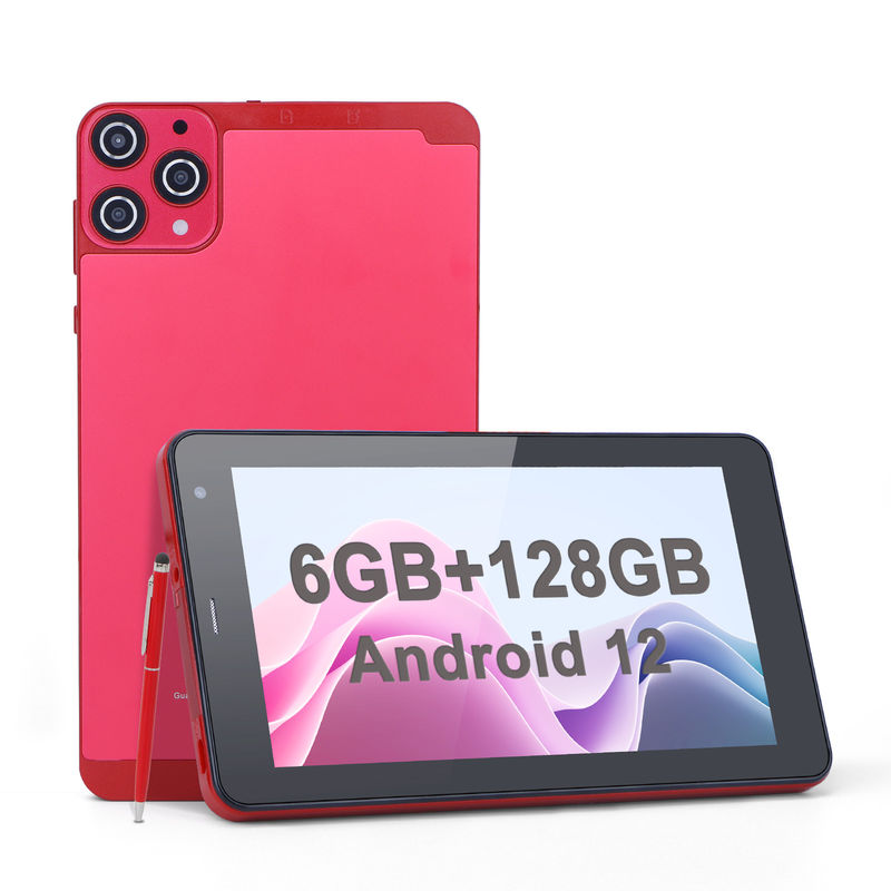 C Idea 7 Inç Küçük Tabletler Dört Çekirdekli WiFi 5G Android Tablet PC Eğitim için CM515 ((Kırmızı)