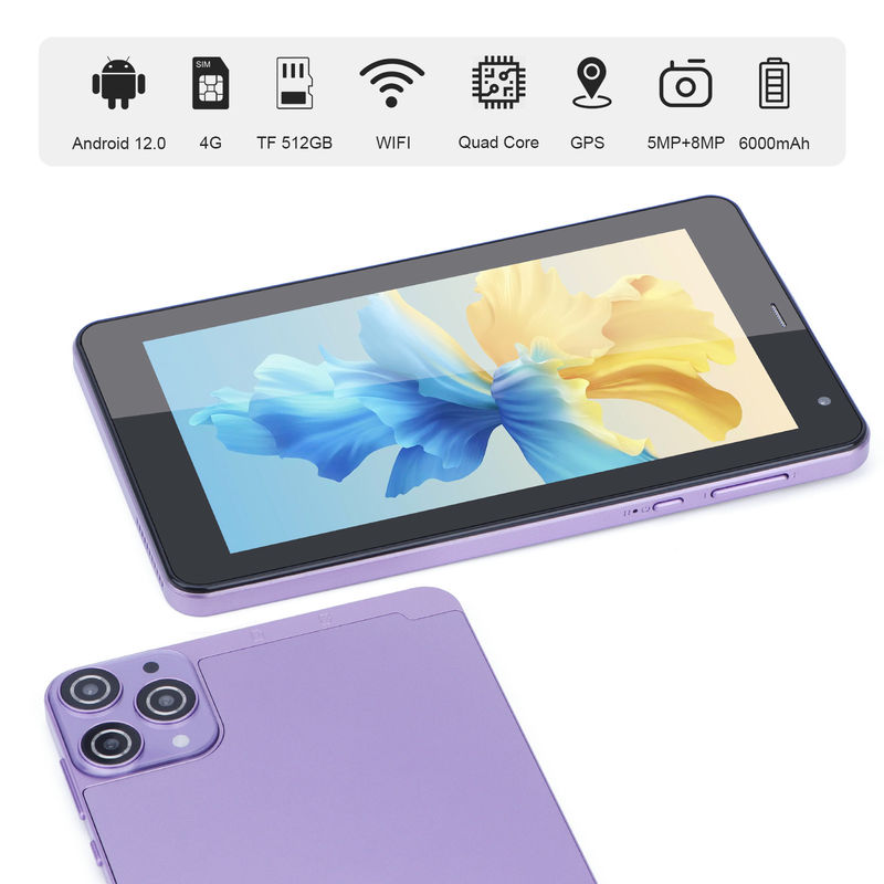 C Idea Mini 7 Inç Android Sistem Öğrenciler için WiFi 5G Eğitim Tabletleri CM515 ((Purple)