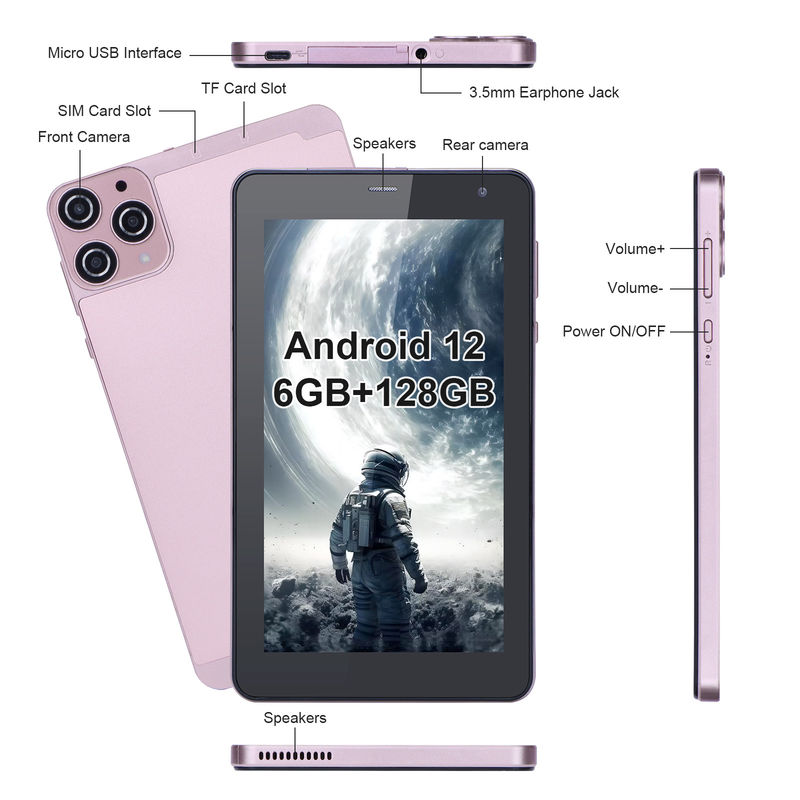 C Idea Portable 7 Android Akıllı Tabletler WiFi Tabletler Gençler İçin HD Dokunmatik Ekran CM515