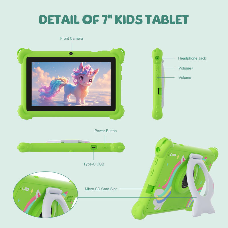 C Idea 7 Inch WIFI Kidspad Android Sistemi 6+128GB Tablet For Kids