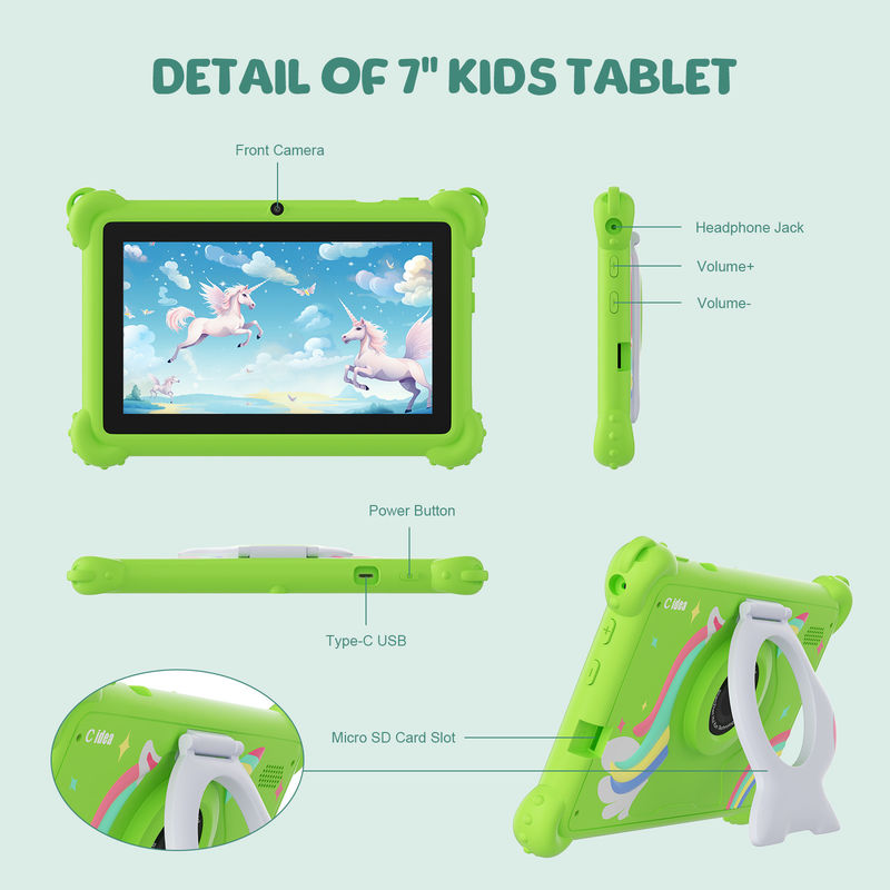 C fikir Çocuk Tableti 2024 HD Ekran ve Koruyucu Kasa ile Eğitimsel Eğlence Tablet CM88