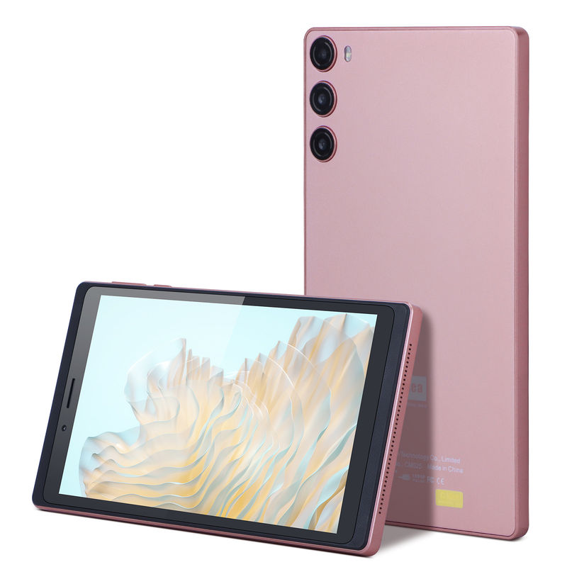 C Idea Android 12 Tablet 6GB RAM 128GB ROM SIM ile 7 Inch Tablet PC For Students CM525 Pembe