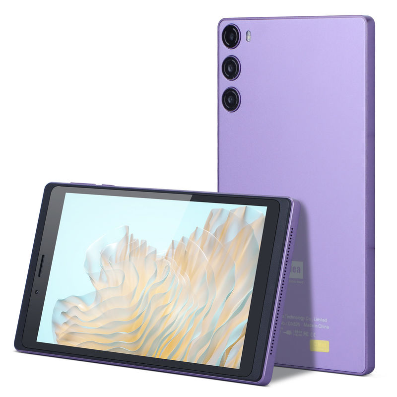 C Idea Portable 7 Inch Smart Tablet Pc With Sim 6GB 128GB Eğitim Okul için CM525 ((Purple)