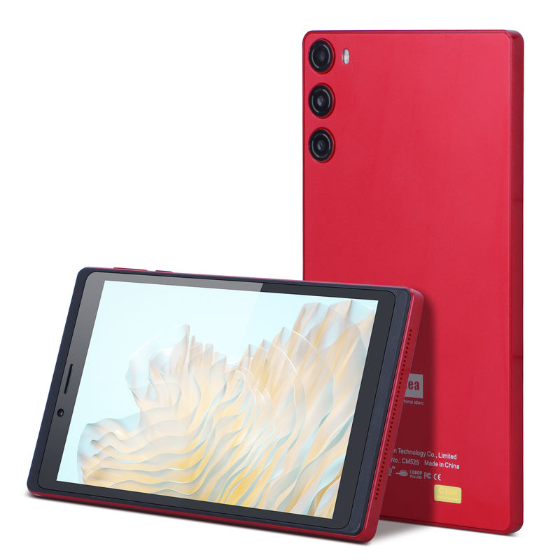 C Idea 7 Inch Tablet 512GB SIM ile Öğrenciler için Android Tablet PC CM525 Kırmızı