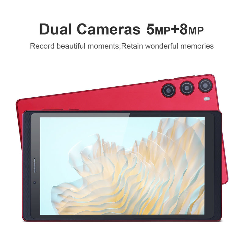 C Idea 7 Inch Tablet 512GB SIM ile Öğrenciler için Android Tablet PC CM525 Kırmızı