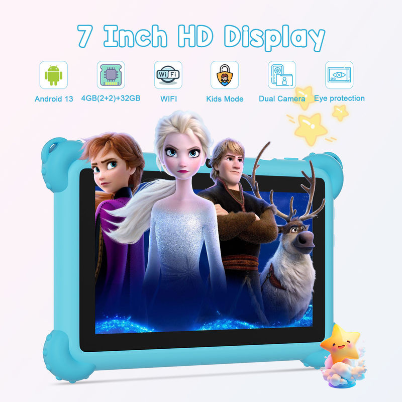 C Idea Android 13 Çocuk Tableti 4 ((2+2) + 32GB Önceden Kurulu Öğrenciler İçin IWAWA Eğitim Tableti CM91