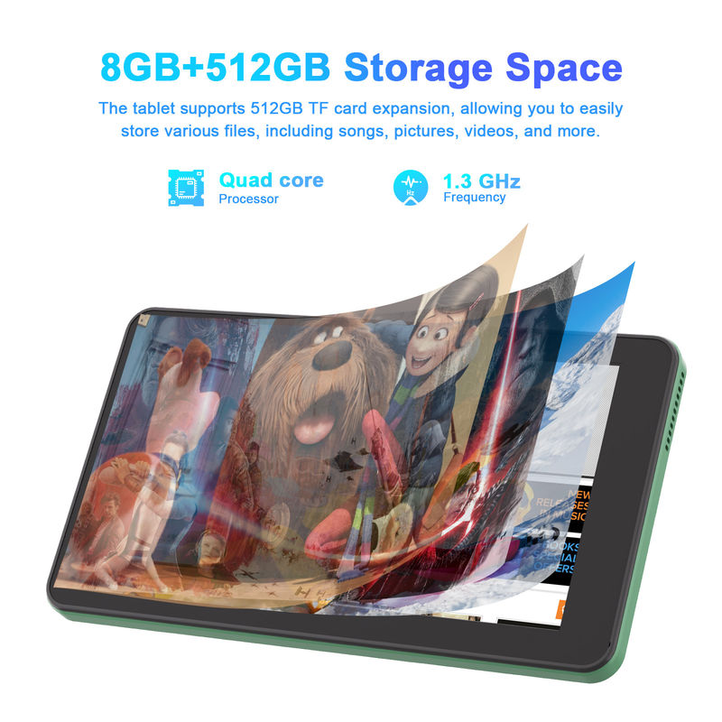 C Idea SIM ile 7 inçlik tabletler Wifi Android Akıllı Tablet Eğitim için PC CM518 Pro Yeşil