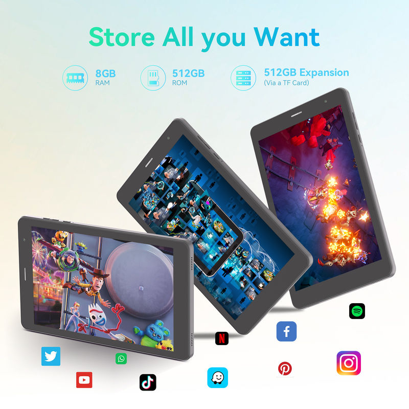 C Idea Quad Core Android Tablet Portable 8 Inch Tablet For Students SIM ile CM828 Siyah