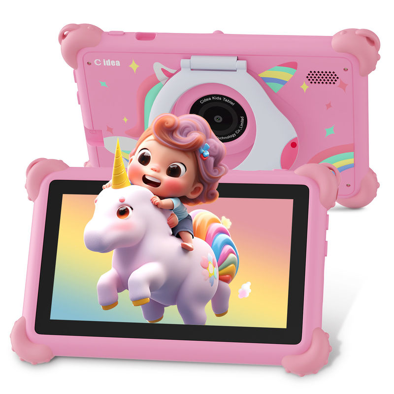 C Idea Android 13 Çocuk Tableti 4+32GB Eğitim Tableti Arkadaş APP ile Kidspad CM91 pembe