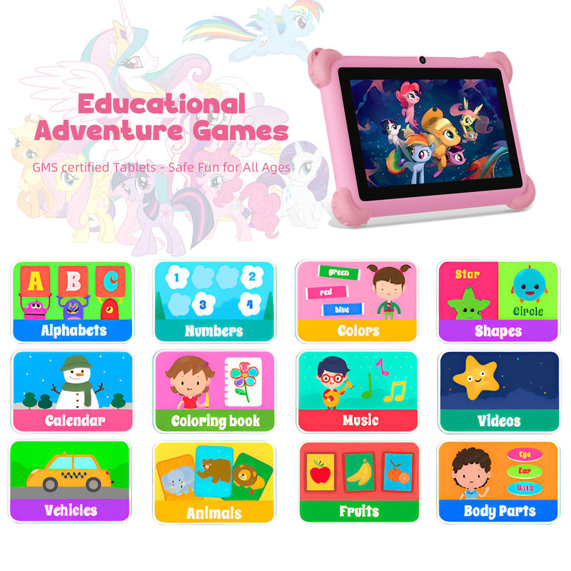 C Idea Android 13 Çocuk Tableti 4+32GB Eğitim Tableti Arkadaş APP ile Kidspad CM91 pembe