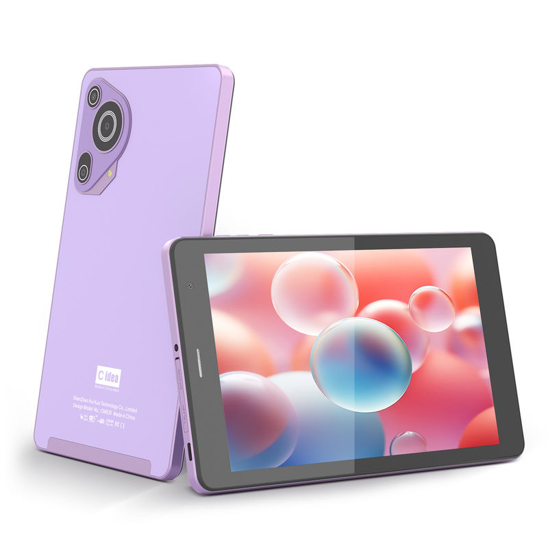 C Idea 8 Inch 8+512gb 8000mah 5+8MP Çift Kameralı Android Tablet Simli Öğrenciler İçin CM828 Mor