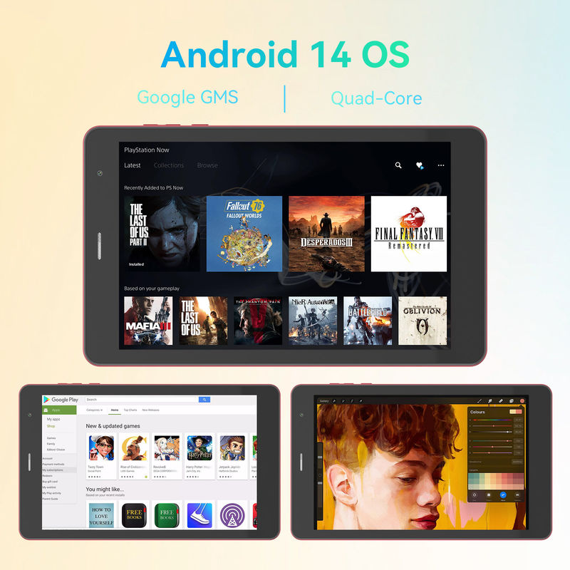 C Idea Factory 8 Inch 800*1280hd IPS Dokunmatik Ekran 8+512gb 8000mah Çift Kameralı Android Tablet Pc Sim ile Öğrenciler için CM828 Kırmızı