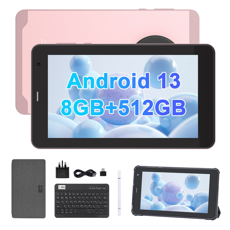 C Idea 7 Inch Android Tab, 8+512GB, Quad Core, Eğitim Tableti Öğrenciler İçin Mükemmel CM518pro Pink