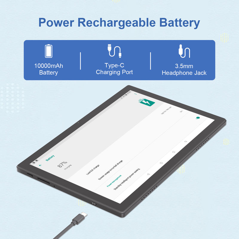 C Idea 10.1 Inç Wifi Tablet Sim Destekle Biçimlendirici Android Tablet Pc M8200 Plus Siyah