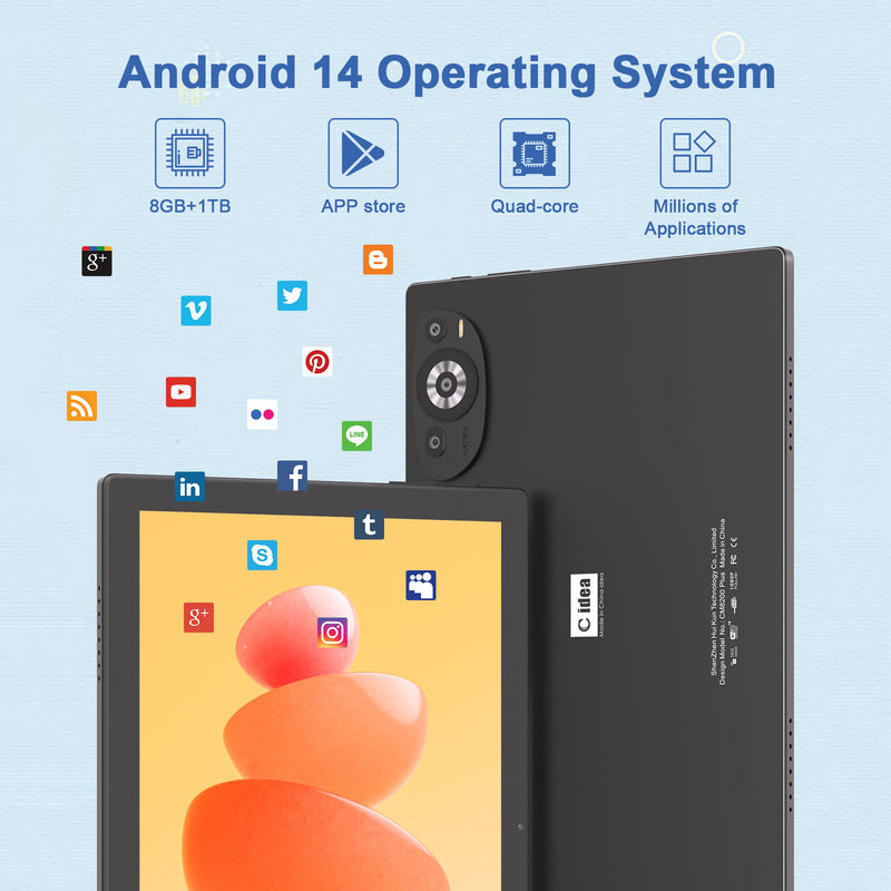 C Idea 10.1 Inç Wifi Tablet Sim Destekle Biçimlendirici Android Tablet Pc M8200 Plus Siyah