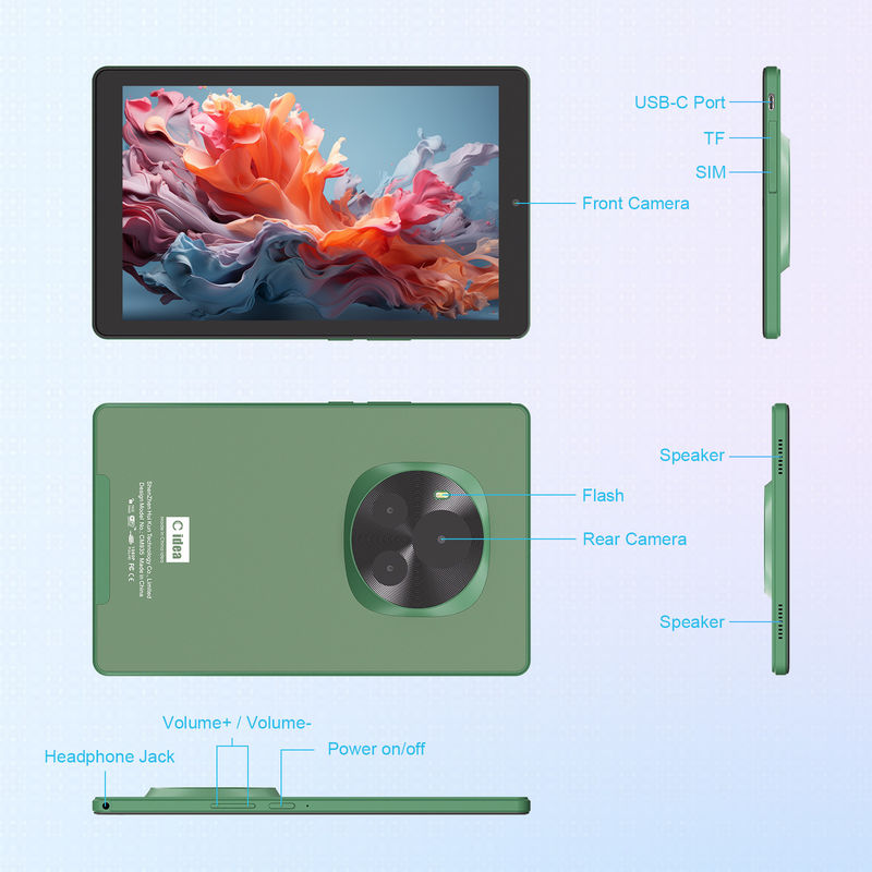 C Idea 9 Inch WIFI Tablet 800x1280 IPS Dokunmatik Ekranlı Tablet Stylus Pen CM935 yeşil