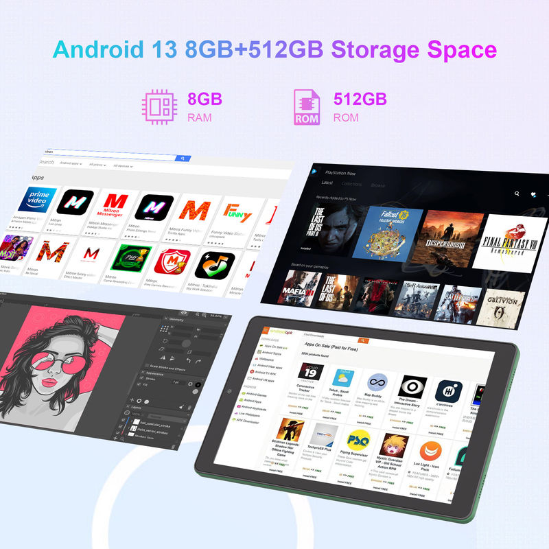 C Idea 9 Inch WIFI Tablet 800x1280 IPS Dokunmatik Ekranlı Tablet Stylus Pen CM935 yeşil