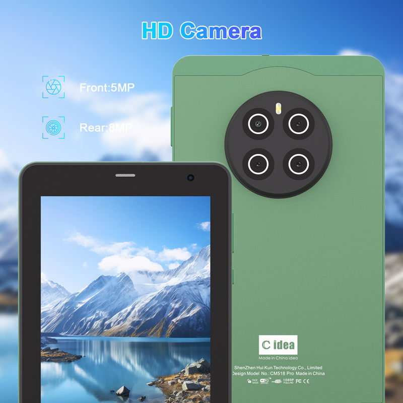 C Idea 7 Inç Tablet SIM ile Wifi Android Akıllı Tablet PC CM518 Pro Yeşil