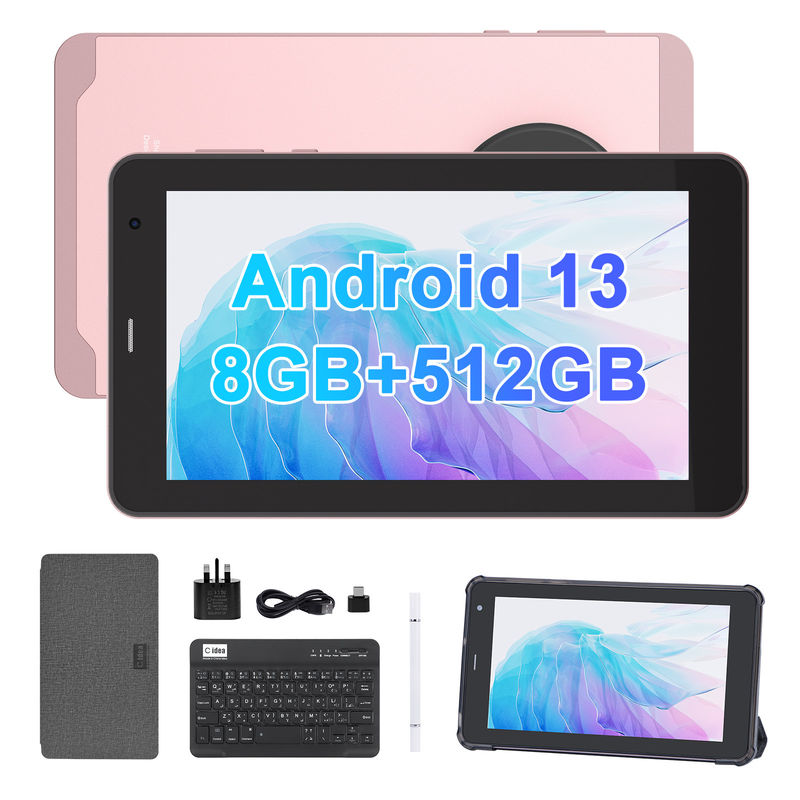 C Idea SIM ile 7 inçlik tabletler Wifi Android Tablet PC CM518 Pro Pink