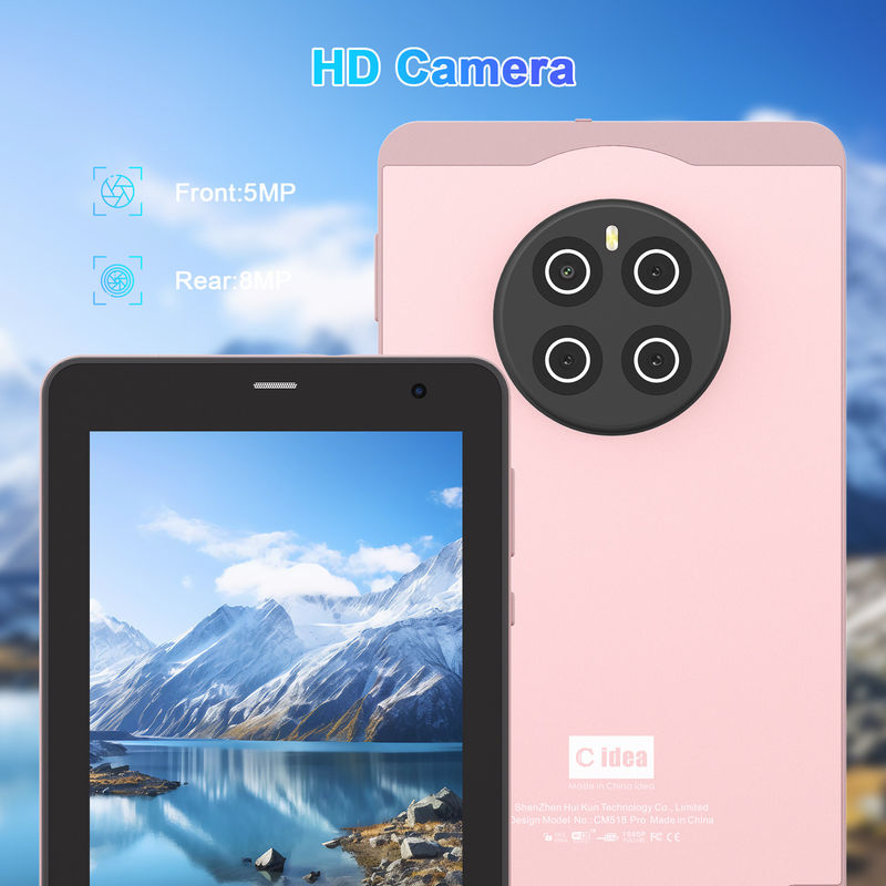 C Idea SIM ile 7 inçlik tabletler Wifi Android Tablet PC CM518 Pro Pink