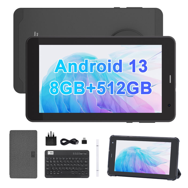 C Idea Android 13 Tablet 512GB SIM ile 7 Inch Tablet PC CM518 Pro Siyah