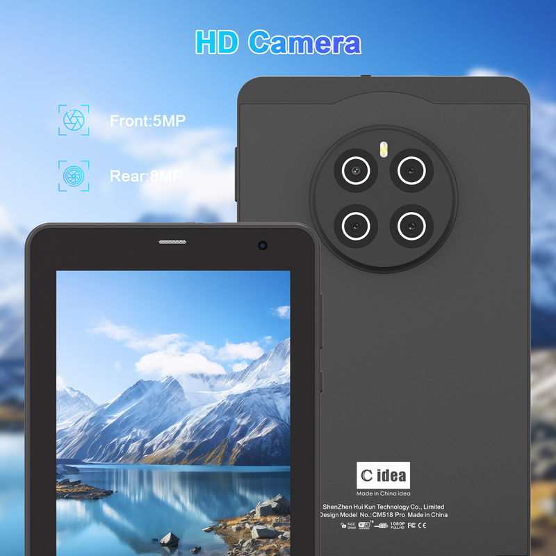 C Idea Android 13 Tablet 512GB SIM ile 7 Inch Tablet PC CM518 Pro Siyah