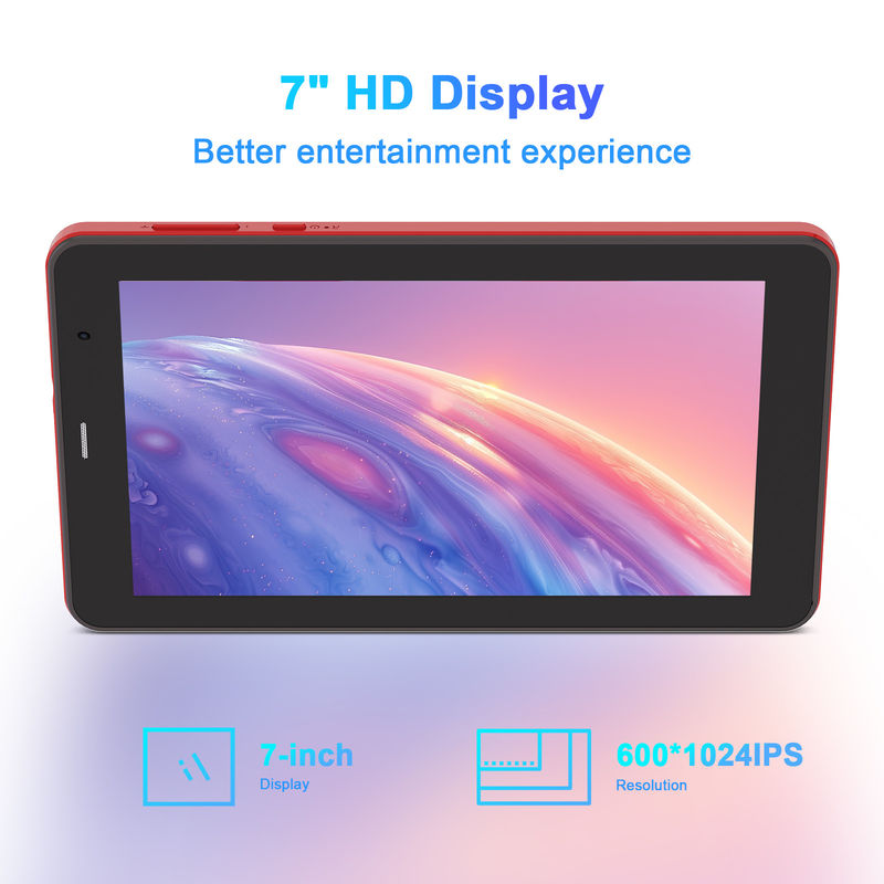 C Idea Android 13 Tablet SIM ile Wifi 7 Inç Dokunmatik Ekranlı Tablet CM518 Pro Kırmızı