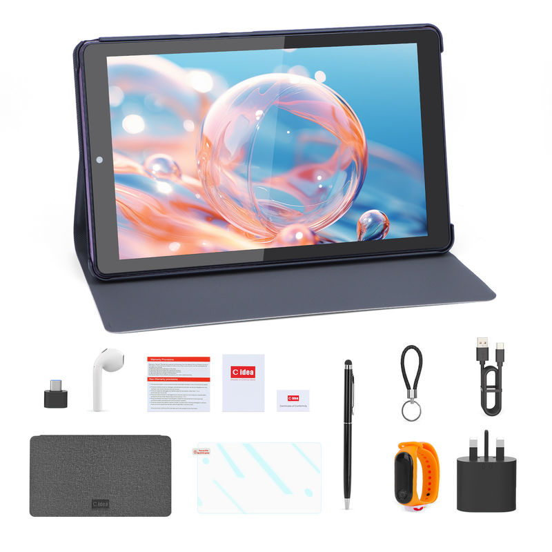 C Idea 9 Inch Tablet 5MP+8MP Gençler İçin Eğitim Tableti Kalemli CM935 Mor
