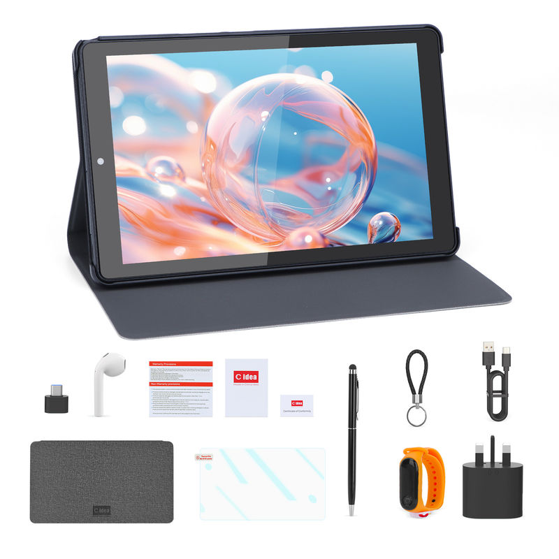 C Idea Android Tablet IPS Ekranı Eğitim Öğrencileri için Sim ile Akıllı Tablet PC CM935 Siyah