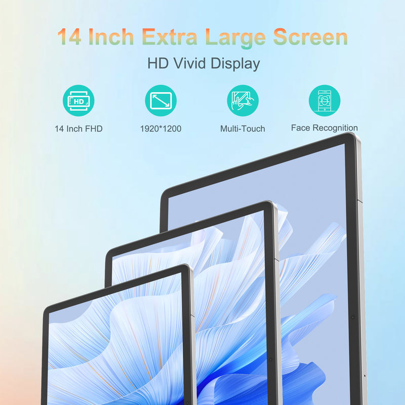 C Idea 14 Inch Tablet 5G Öğrenciler için dokunmatik ekranlı tabletler CM14000 Plus Gri