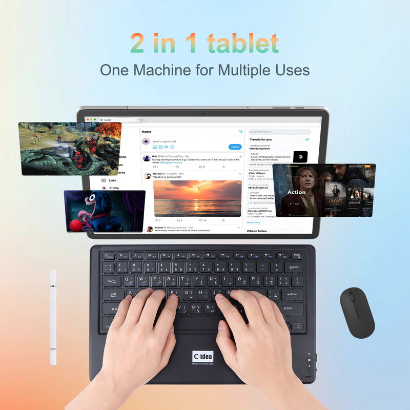 C Idea 14 Inch Tablet 5G Öğrenciler için dokunmatik ekranlı tabletler CM14000 Plus Gri