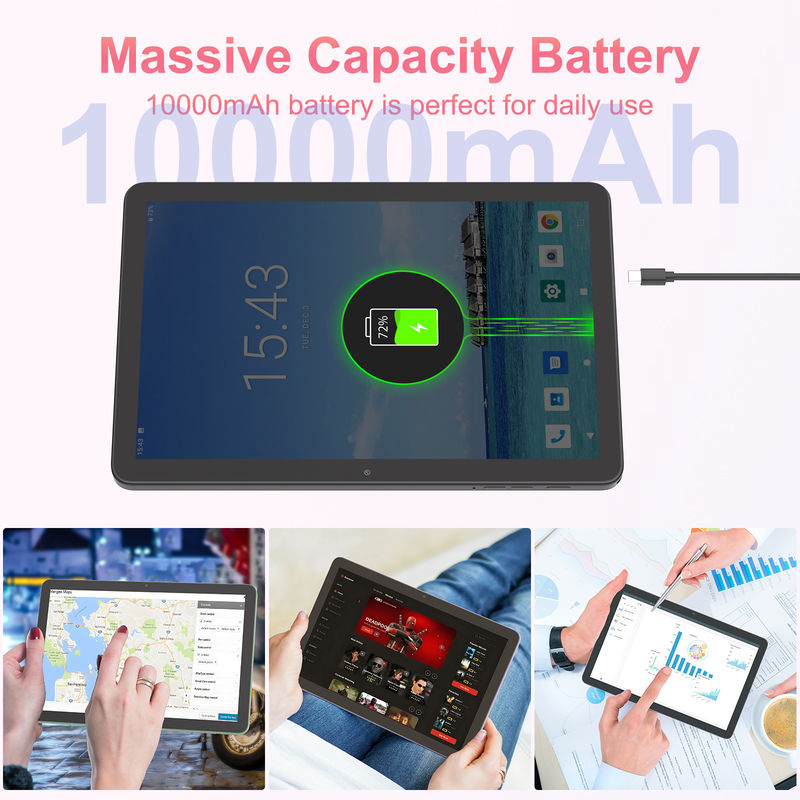 C Idea 10.1 Inç 5G Tablet Sim Destek Klavye Eğitim Android Tablet Pc M8300 Plus Siyah