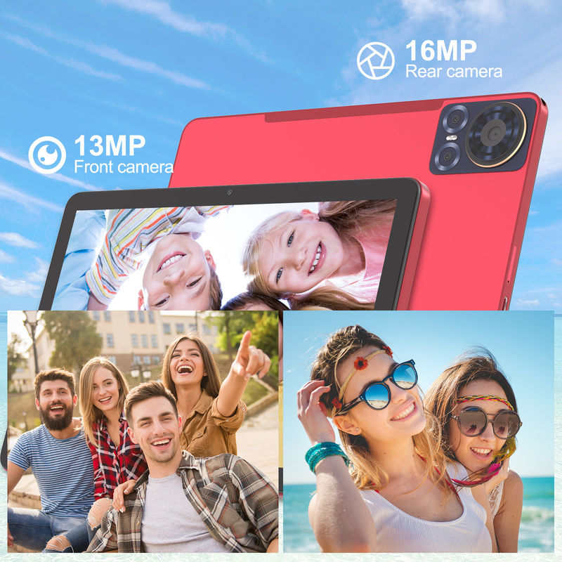C Idea Tablet 10.1 Inç 5G LTE Tablet Dokunmatik Ekran Günlük Kullanım için Tablet PC CM8300 Plus Kırmızı