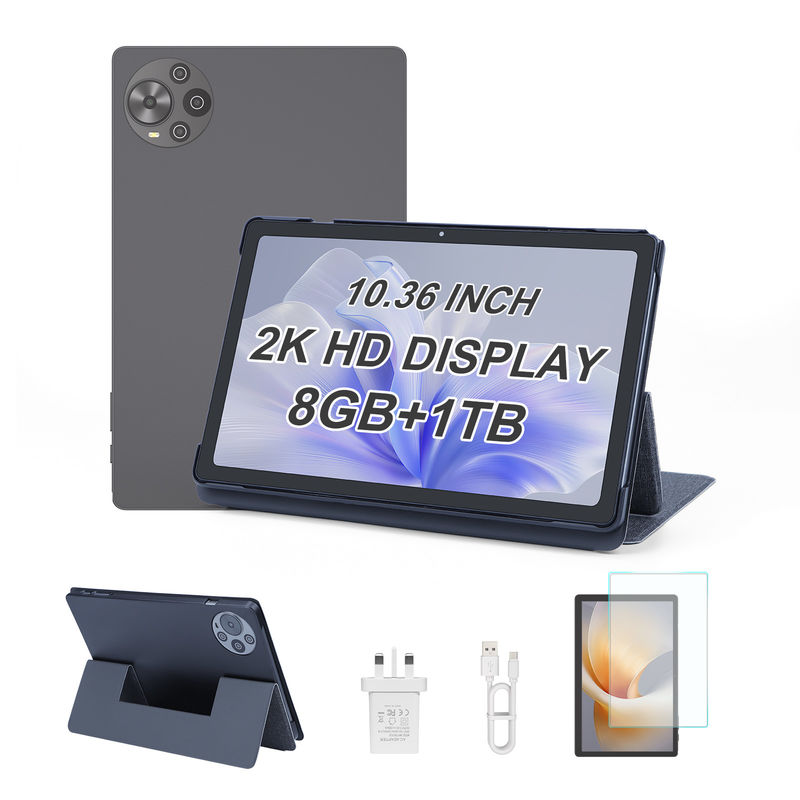 C Idea 10.36 Inch Tablet PC 2K Ekran Öğrenciler İçin En Yeni Android Tablet Cm10500 Plus Gri