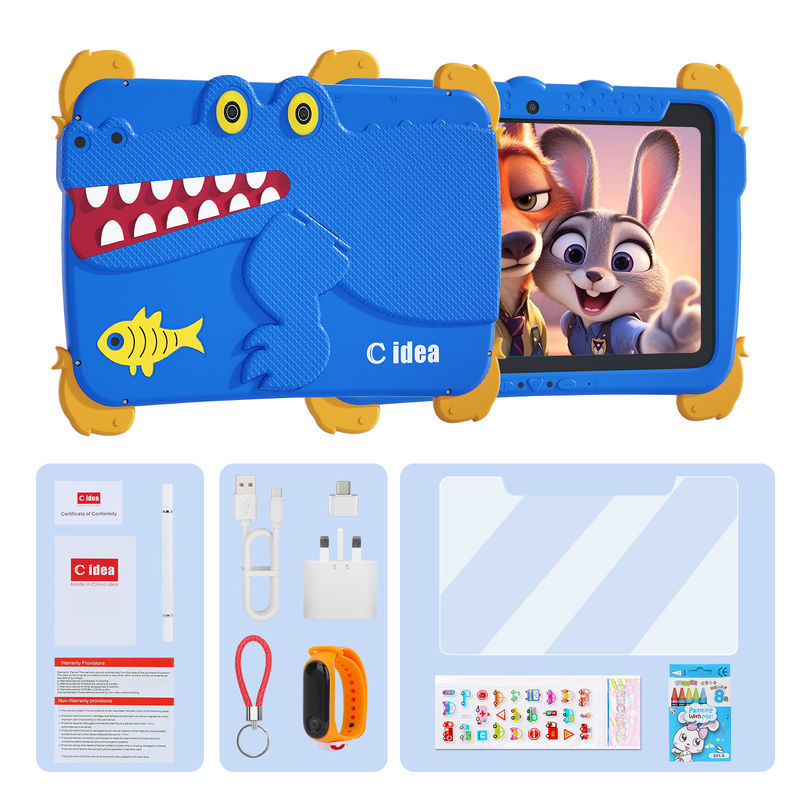 C Idea 10.1 Inç Tablet Kidspad Android 15 Dört çekirdekli işlemci ve ebeveyn kontrolü CM10000plus