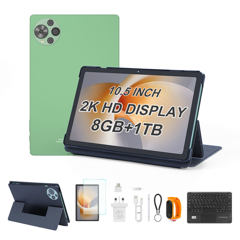 C Idea En Yeni 10.5 İnç Dokunmatik Ekranlı Android Tablet Çift SIM'li CM10500 Plus yeşil