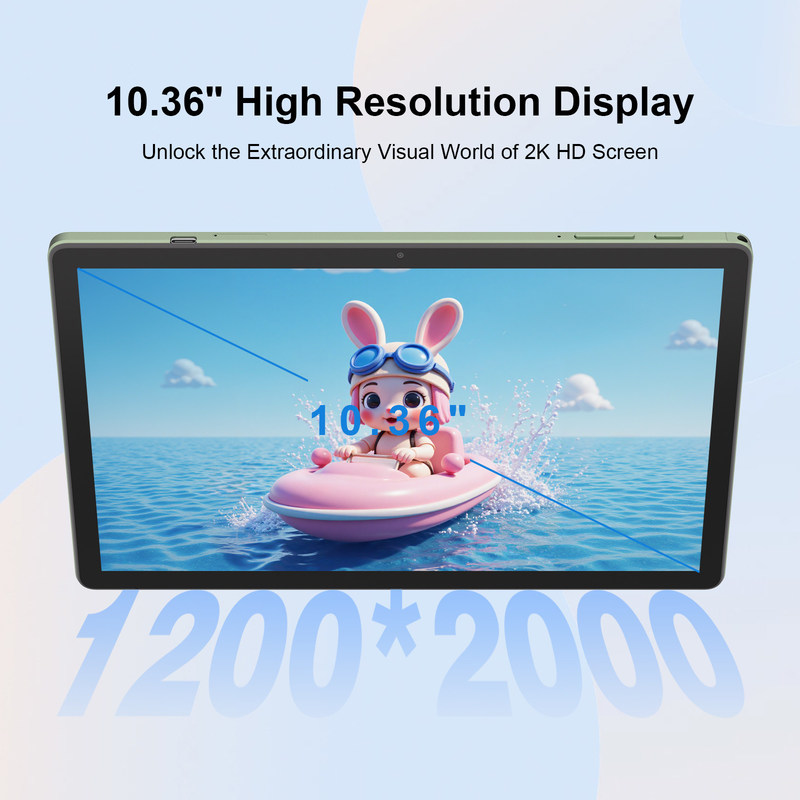 C fikir 10.36 Inch Android 14 Tablet Pc Öğrenciler için Eğitim Tableti Çift SIM İşlevselliği