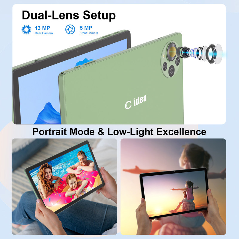 C fikir 10.36 Inch Android 14 Tablet Pc Öğrenciler için Eğitim Tableti Çift SIM İşlevselliği