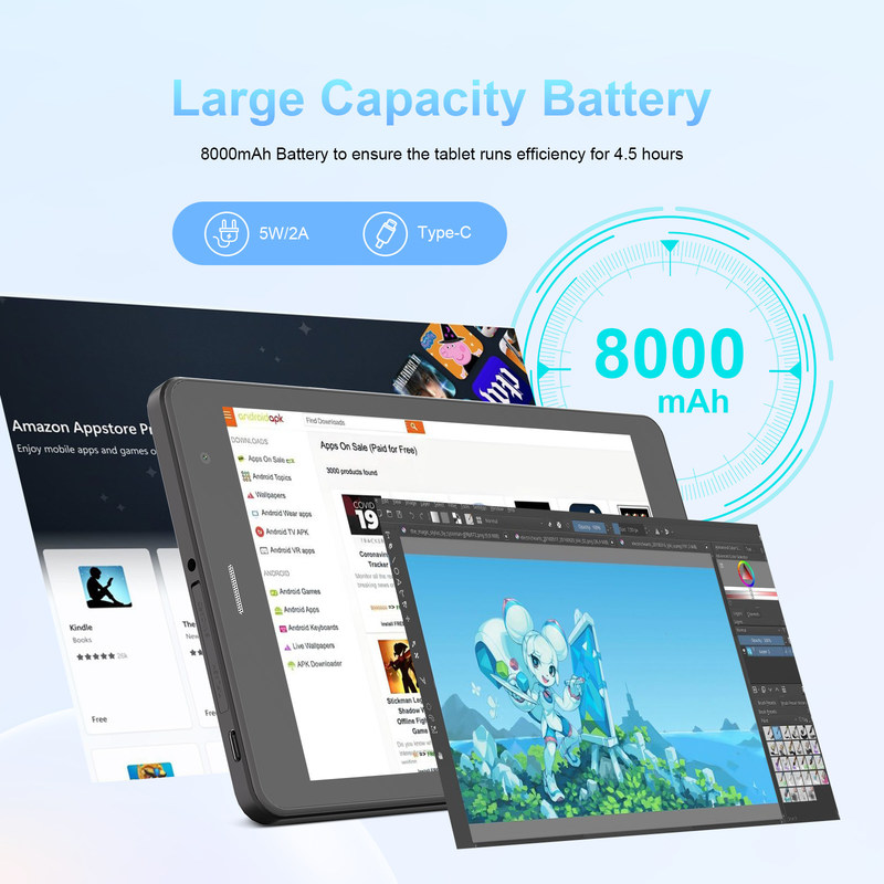 C Idea 5G WiFi Öğrenciler İçin SIM Destekli Tablet 8 İnç Tablet PC CM817Pro max